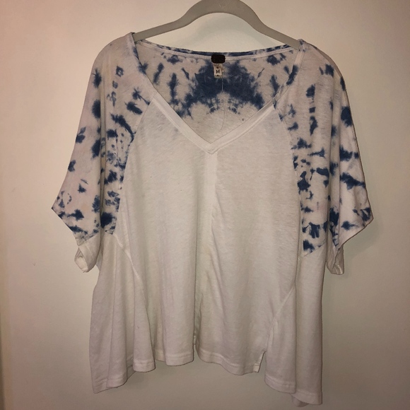 Free People Tie-Dye Sleeve Tee - Picture 1 of 4